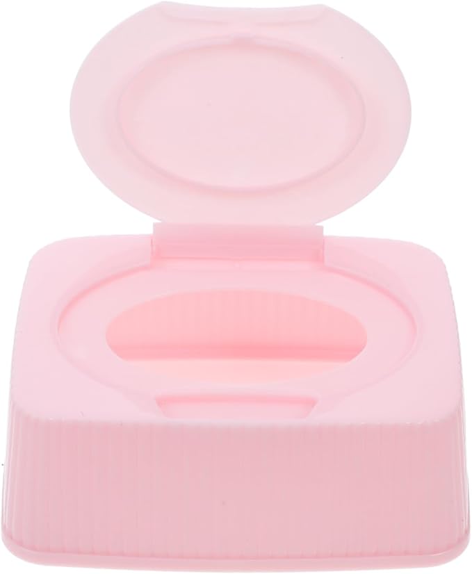 Alipis Portable Wipe Holder Travel Case Flip Lid Dustproof Storage Box for Nursery Bathroom Makeup Cotton Pads