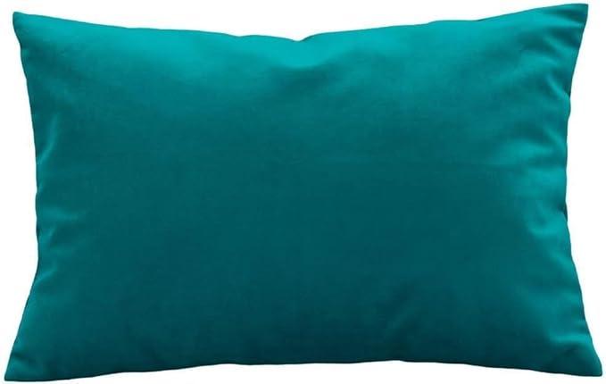 Travel Pillowcase 12x16 500 Thread Count Egyptian Cotton Set of 2 Toddler Pillowcase Enveloe Closer 100% Egyptian Cotton (Toddler Travel 12x16 Envelope Closer, Teal Solid)