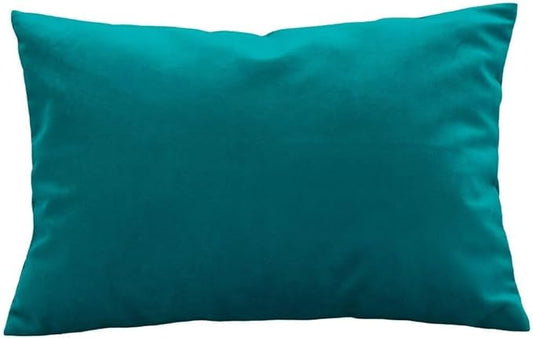Travel Pillowcase 12x16 500 Thread Count Egyptian Cotton Set of 2 Toddler Pillowcase Enveloe Closer 100% Egyptian Cotton (Toddler Travel 12x16 Envelope Closer, Teal Solid)