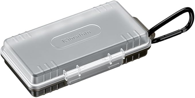 Kiorafoto Memory Card Case for SD Cards,40 Slots Durable Water-Resistant SD Card Holder Case for 40 SD SDHC SDXC Cfexpress Type A PSV PS Vita Camera Memory Cards Storage Organizer - Transparent