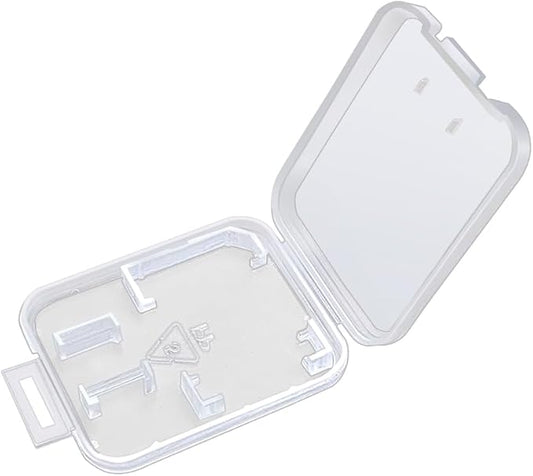 eTECH Collection 200 Pack of Clear Plastic SD/SDHC/SDXC/MicroSD/MicroSDHC/MicroSDXC Memory Card Case Holder for SanDisk/Kingston/Transcend/Samsung (Case Only, Memory Card Not Included)