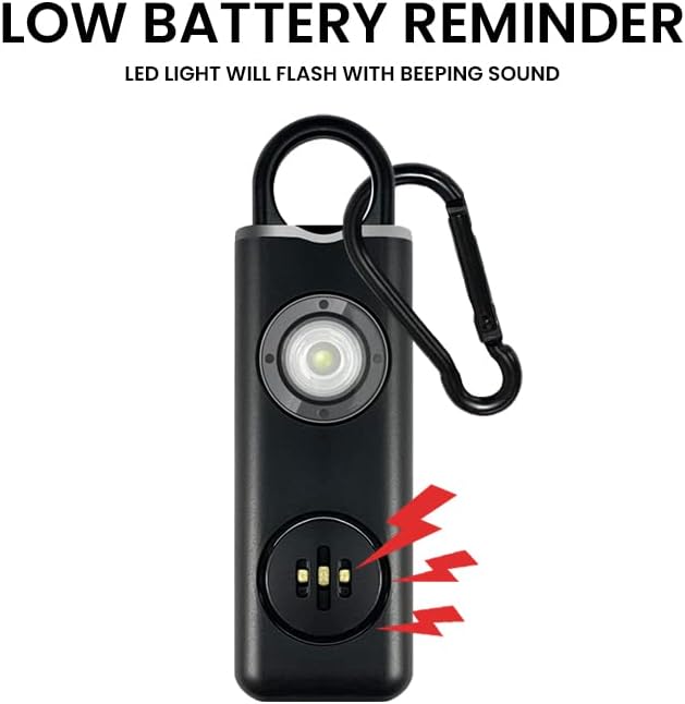 Prepared Hero Defense Alarm - 4 Pack - Personal Security Alarm that Fits in Your Pocket