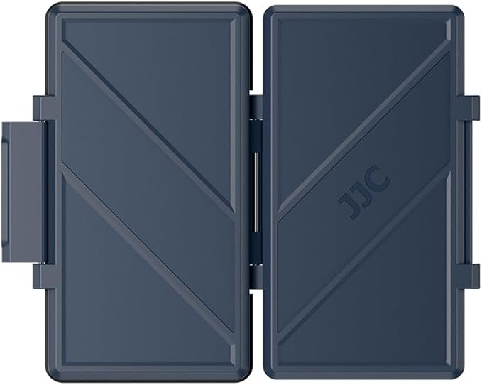 Blue 36 Slots Memory Card Case Water-Resistant Anti-Shock Memory Card Wallet for 24 Micro SD SDXC SDHC TF Cards and 12 SD SDXC SDHC Cards
