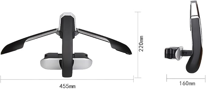 Car Coat Hanger,Folding Cars Headrest Back Seat Coat Holder,Save Space Auto Travel Hanger for Jackets Suit Coats,Motorcar Interior Organizer Storage Accessories for Automotive,RV,Truck,SUV(Silver)