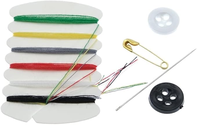 Aysekone 50 Sets Travel Sewing Kit Emergency Repair Kit with Needles Threads Buttons Safety Pins Portable Sewing Supplies for Home Hotel Travel Necessities