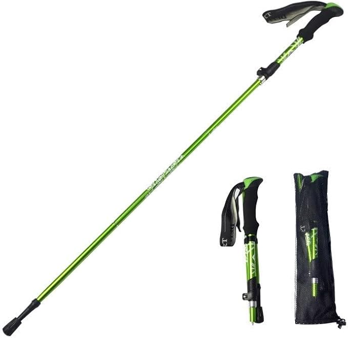 Collapsible Trekking Pole, 33-inch, Adjustable Hiking Staff with Ergonomic Handle