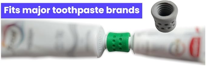 Toothpaste Refill Adapters 2PCs – Fits Crest & Colgate for Travel Packing