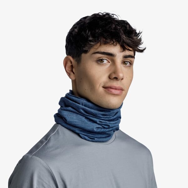 Buff Lightweight Merino Wool Neck Gaiter, 100% Ethically Sourced Wool,Versatile, Temperature Regulating Face Mask