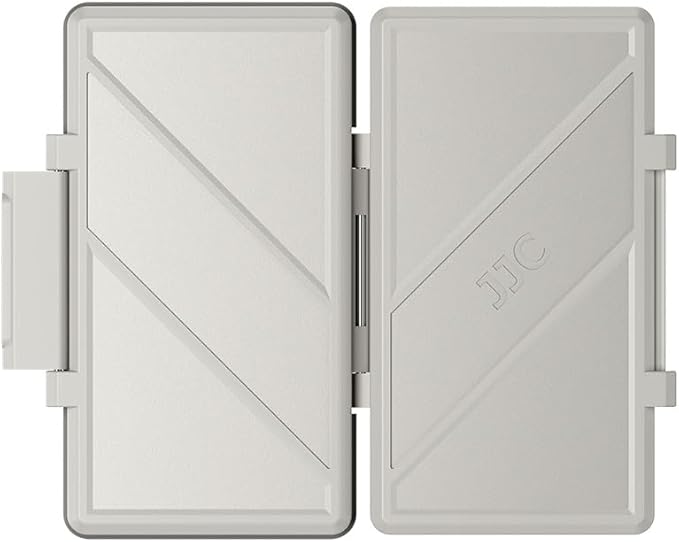 Grey 36 Slots Memory Card Case Water-Resistant Anti-Shock Memory Card Wallet for 24 Micro SD SDXC SDHC TF Cards and 12 SD SDXC SDHC Cards