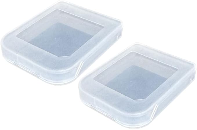 CHILDMORY 2pcs Memory Card Case Dust Cover Storage Box Compatible for Wii/NGC Memory Card