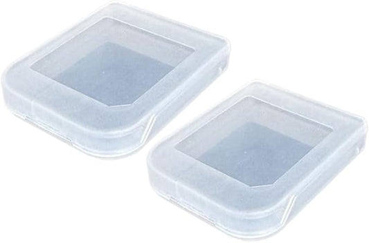 CHILDMORY 2pcs Memory Card Case Dust Cover Storage Box Compatible for Wii/NGC Memory Card