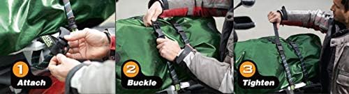 ROK Straps ROK-10050 Black/Reflective 18" - 60" Motorcycle/ATV Adjustable Stretch Strap
