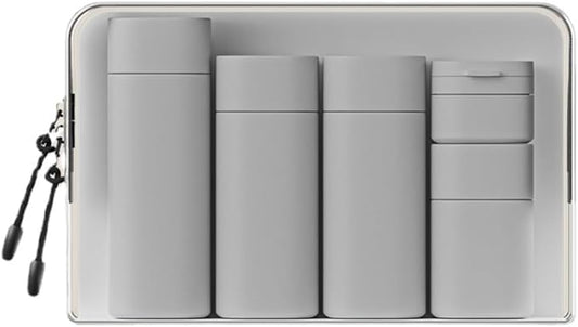 5pcs Travel Cream Dispenser Bottles Set Travel Bottles Toiletry Containers Set, TSA Approved, Travel Essentials