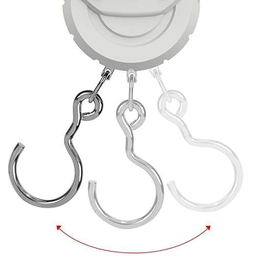 Klau Portable 60 kg / 120 lb Heavy Duty Luggage Scale Hanging Scales with Wide Handle Gray for Home Farm Hunting Outdoor