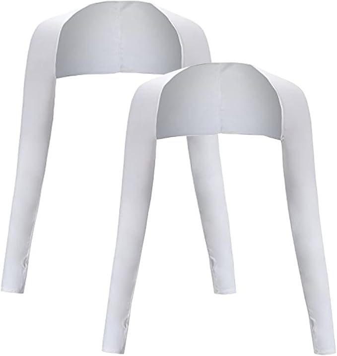 Cool Shawl Arm Covers 2-Pack Sun Protection with Finger Holes UV Protection Arm Covers for Golf