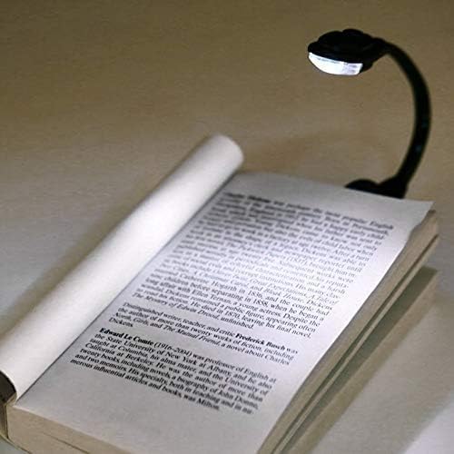 Black Mini Flexible Clip-on Bright Booklight Led Travel Book Reading Lamp White Light Hot Book Night Light Book Lights