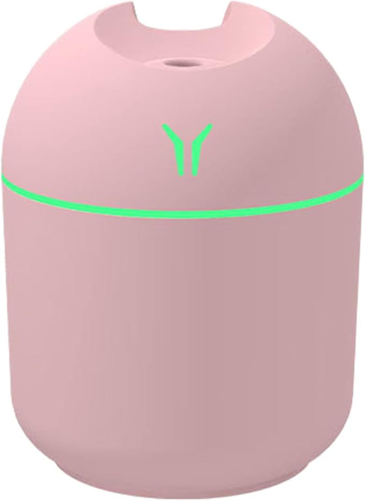 Humidifiers for Bedroom, 250ml Easy To Fill and Clean, Quiet Ultrasonic Mini Humidifier with 2 Mist Modes and 7 Color Nightlight,auto Shut-Off Air Humidifier for Home Nursery Plants Indoor