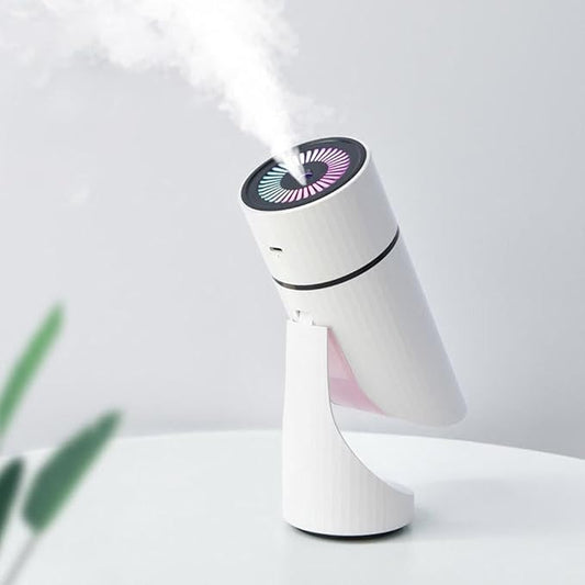 Dog Humidifier, Portable USB Rechargeable Desktop Humidifier with Night Light & Timer, Quiet Mini Humidifiers for Bedroom, Office, Travel & Car