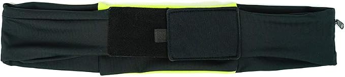 3 Pocket Adjustable Running Belt Waist Pack, Fanny Pack For Working Out With Sweat Resistant Backing, Holds All iPhone Models