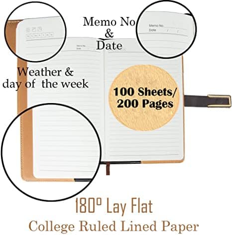 Fanery sue Tree of Life Refillable Writing Journal for Women&Men Faux Leather Hardcover Notebook A5 College Ruled 200 Lined Pages Lay-Flat Personal Diary with Pen&Magnetic Buckle(Tree of Life-Coffee)
