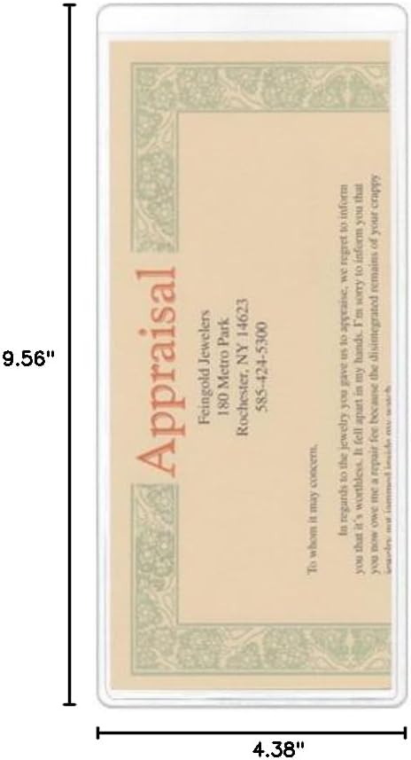 StoreSMART® - Clear Plastic Brochure/Policy/Ticket Holders - 10 Pack - RR9124-10