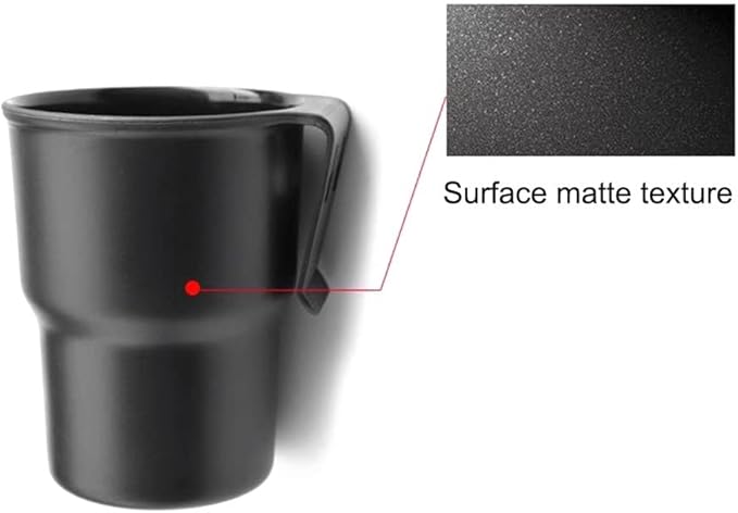 MiOYOOW Car Cup Holder Hook, Wear-Resistant Auto Drink Holder 3.54'' Caliber Window Door Cup Holder with Ventilation Clip for Coffee Water Bottles Key Coin Brown