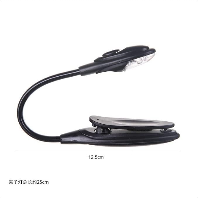 Black Book Lamp Mini Clip On Bendable Travel Bedroom Clamp Dorm Reading Light Book Lights Novelty Lighting,Lighting and Ceiling Fans