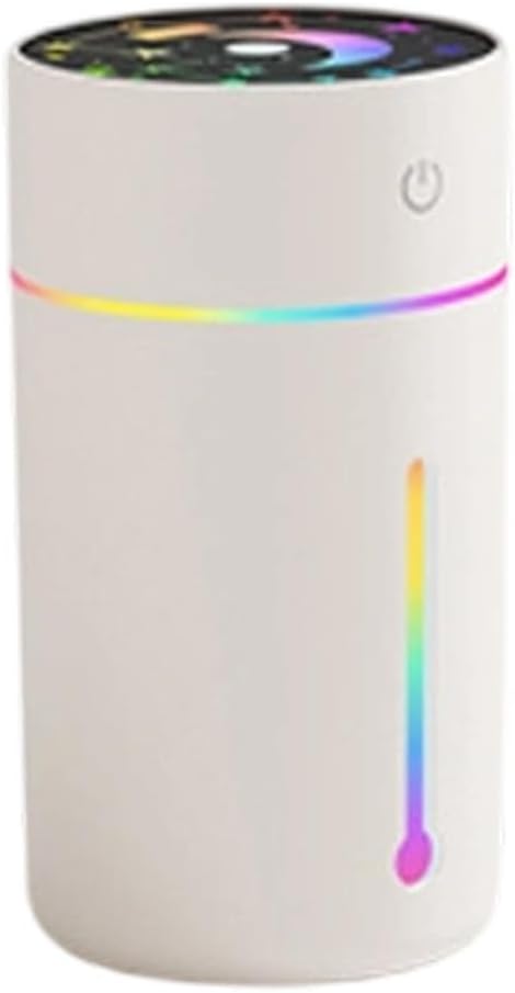 Minhe USB Portable For Mini Humidifier 320ML With Quiet Operation And Dual Spray Modes Featuring LED Night Light For Office, Bedroom, And Travel(Purple)