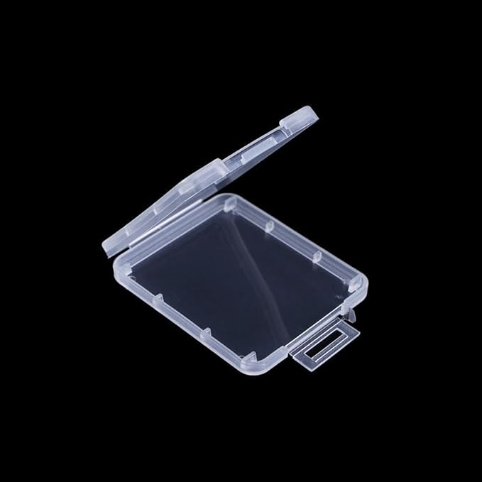 20 PCS SD Memory Card Case Holder Box, Transparent Standard Memory Card Plastic Storage Boxes Portable Protective Case for SD Memory Card