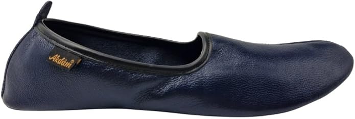 Womens Indoor Leather Slippers Traditional Babouche House Shoes Barefoot Moccasin