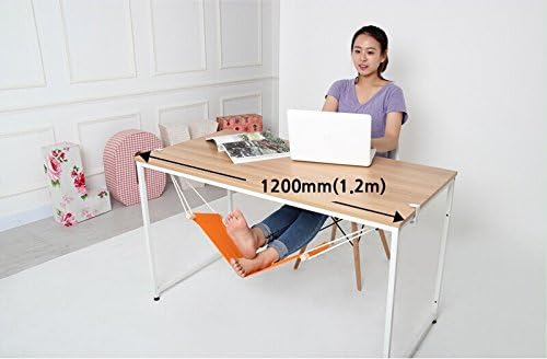 Home-organizer Tech Portable Adjustable Foot Hammock for Corner Desk Office Foot Rest Mini Under Desk Foot Rest Hammock for Home, Office, Airplane, Travel, Study and Relaxing (Light Blue)