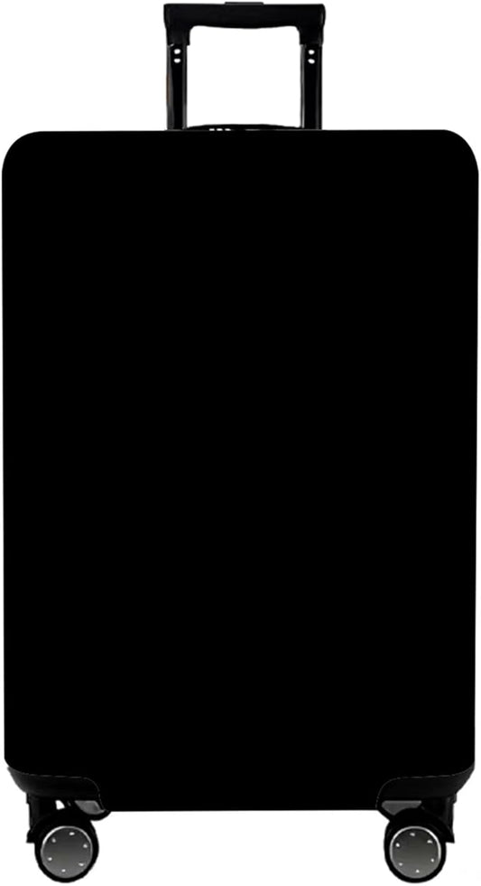 WUJIAONIAO Travel Luggage Cover Baggage Suitcase Cover Protector Skins 18-32 Inch (Pure Black, S (for 18-20 inch luggage))