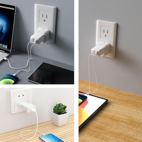 Bates- Europe to US Plug Adapter, 4 Pack, European to US Plug Adapter