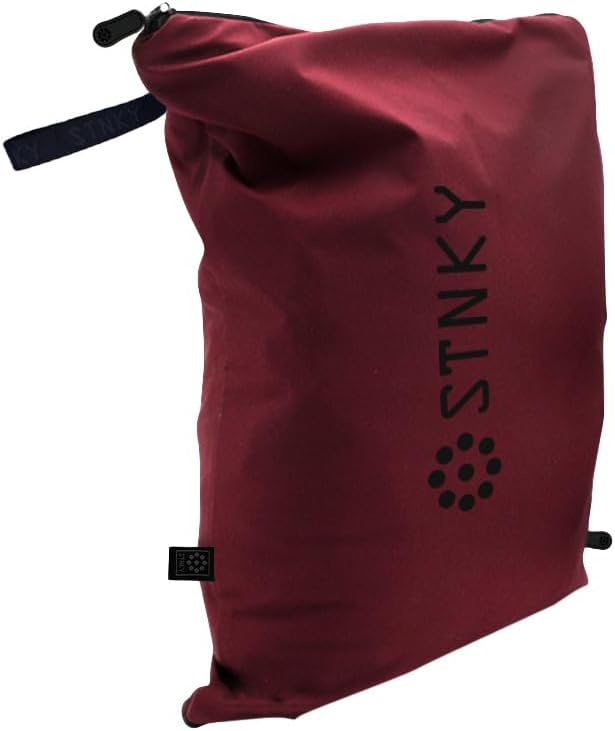 STNKY Bag Pro - Laundry Bag - Wash Bag for Health Workers, Sports, Fitness & Travel (Standard, Burgundy)