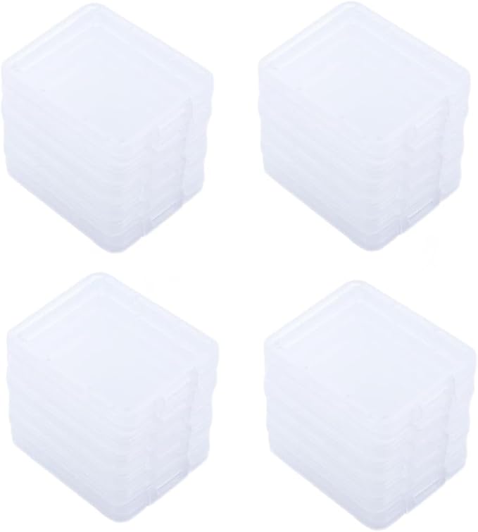20 PCS SD Memory Card Case Holder Box, Transparent Standard Memory Card Plastic Storage Boxes Portable Protective Case for SD Memory Card
