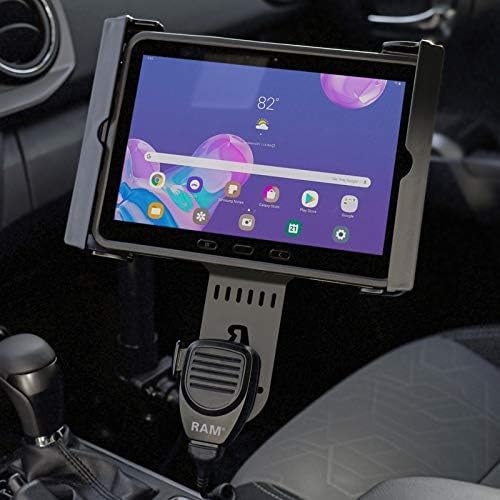 RAM MOUNTS Tab-Tite Tablet Mount for 9"-10.5" Tablets with Drill-Down Base, C Size 1.5" Ball, AMPS Plate Dash & Flat Surface Mount RAM-138-TAB20U