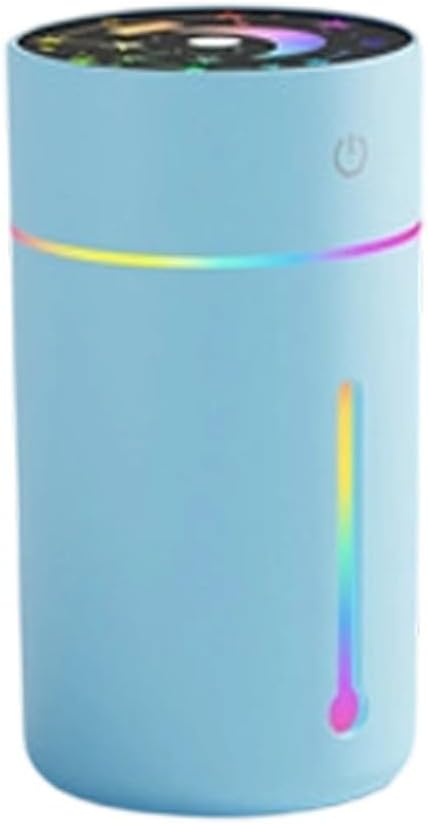 Minhe USB Portable For Mini Humidifier 320ML With Quiet Operation And Dual Spray Modes Featuring LED Night Light For Office, Bedroom, And Travel(Purple)