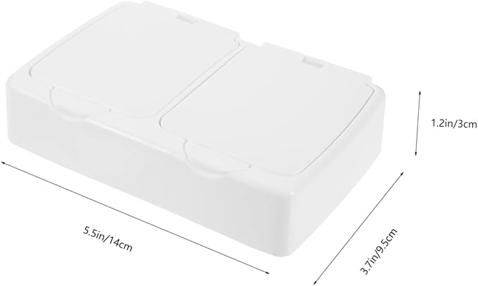 UKCOCO Cotton Pad Holder Makeup Puff Storage Box Compact and Dustproof for Travel and Home