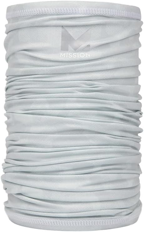 MISSION Multi-Use Neck Gaiter Face Mask for Ski & Outdoors, UPF 50, Breathable Lightweight Fabric