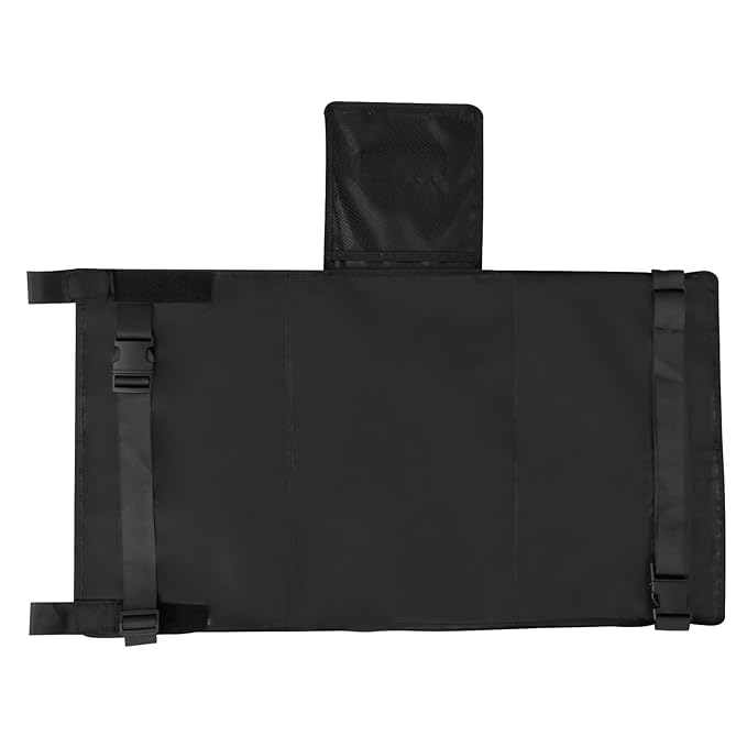 Toddler Airplane Bed, Airplane Seat Extender for Kids, Toddler Travel Essential Seat Extender, Portable Baby Diaper Changing Pad, Kids Plane Footrest, Airplane Must Have for Toddlers (Black)