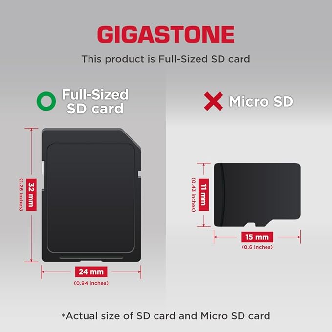 【5-Years Data Recovery】 GIGASTONE 16GB SD Card 5-Pack, Camera Pro, UHS-I A1 V10 SDHC Memory Card Compatible with SPYPOINT TACTACAM Trail Camera, with 5 Mini Cases