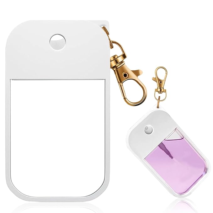 MEMOVAN Hand Sanitizer Spray Case Compatible with Touchland with Keychain for Power Mist and Glow Mist