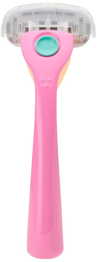 Billie Razors for Women Shave Kit – Women’s Razor + 4 x 5-Blade Razor Refills + Magnetic Holder – Malibu,(Pack of 12)