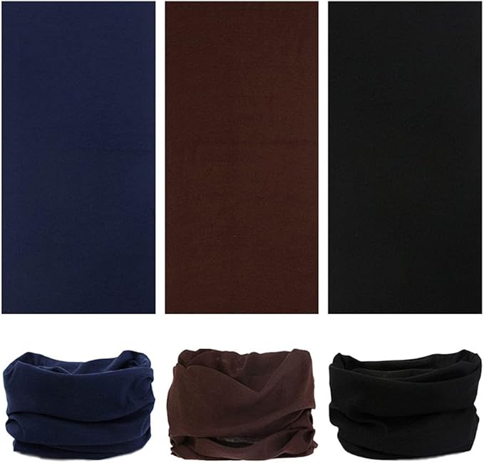 VANCROWN Headband Neck Gaiter Head Wrap Headwear Face Mask Magic Scarf Bandana for Men and Women