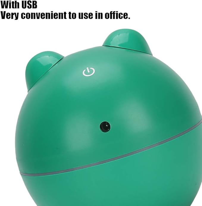 JTLB Portable Mini USB Mist Humidifier for Travel, Car, Office, Bedroom, Frog