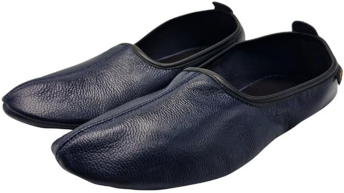 Womens Indoor Leather Slippers Traditional Babouche House Shoes Barefoot Moccasin