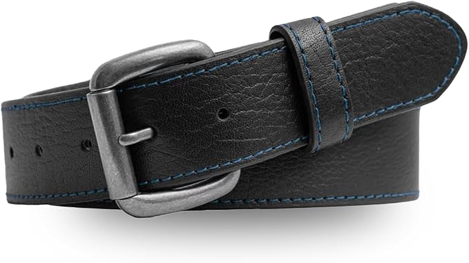 First Mfg Co - Mens Premium Leather Belt With Removable Buckle And Hidden Zipper Money Belt Daily Wear For Pants Perfect Fit