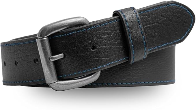 First Mfg Co - Mens Premium Leather Belt With Removable Buckle And Hidden Zipper Money Belt Daily Wear For Pants Perfect Fit