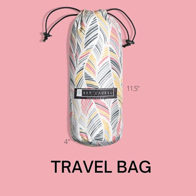 BAY LAUREL 4-Pack Oversized Turkish Beach Towels – Quick Dry, Sand Free Towels with Travel Bags, 39"x71", Lightweight (Pack of 4 - Blush with Floral Bag)