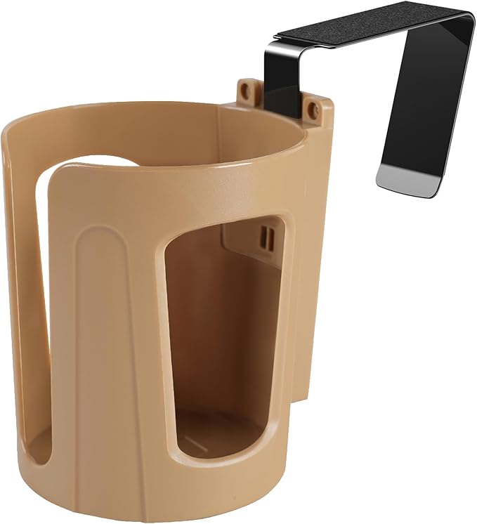 LITTLEMOLE Large Car Door Cup Holder, Vehicle Armrest Cup Holder for Almost Any Size Bottle or Can